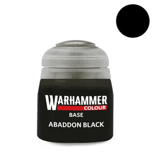 Citadel Base Abaddon Black 12 ml akril festék tégely