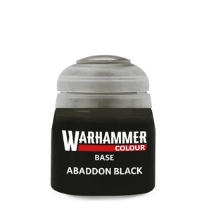 Citadel Base Abaddon Black 12 ml akril festék tégely