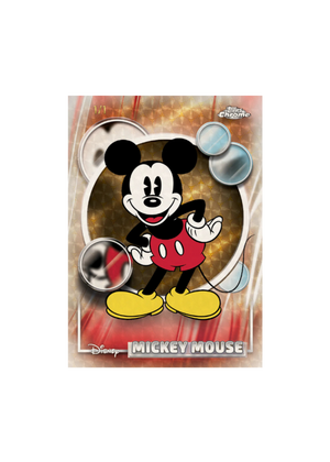 Mickey Mouse card with metallic accents and Disney logo