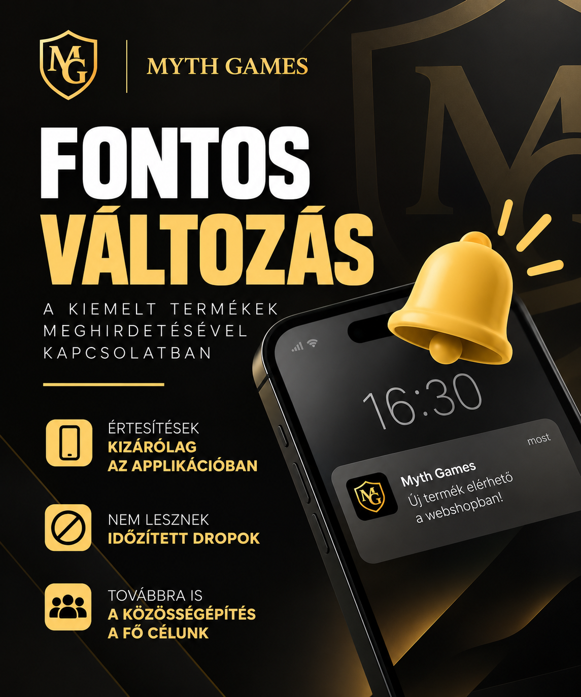Fontos változás a kiemelt, új termékek online megjelenésével kapcsolatban!