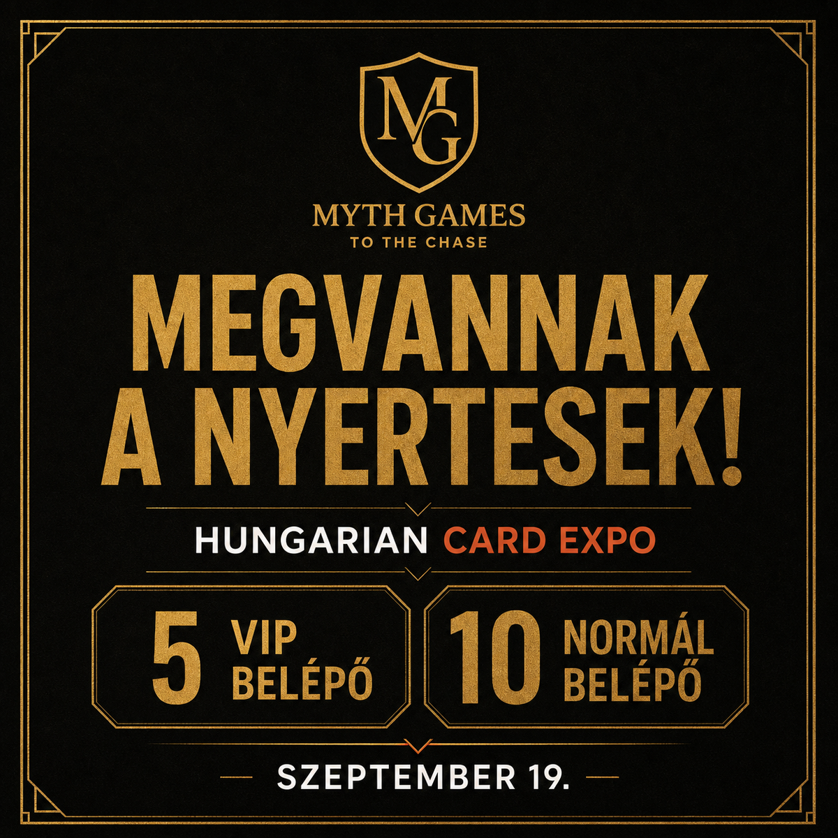 Hungarian Card expo jegy sorsolás