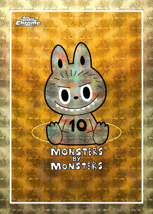 2025 Topps Labubu Chrome 10th Anniversary Hobby Box gyűjtői doboz