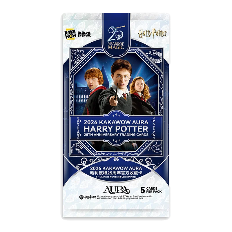 KAKAWOW – 2026 AURA Harry Potter 25th Anniversary Trading Cards Box (10 pack)