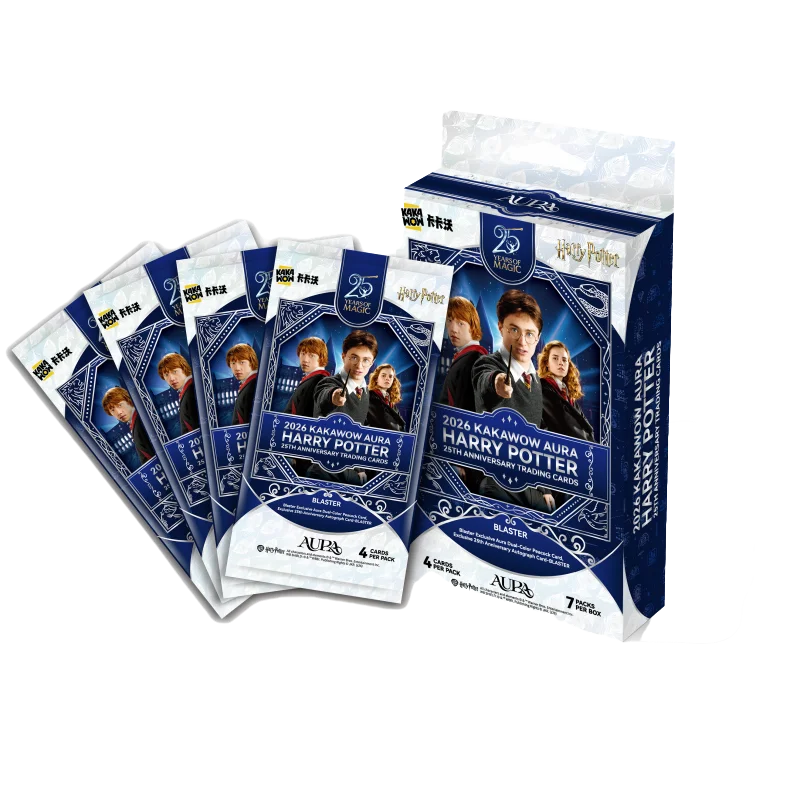 Collection of Harry Potter-themed product packages on a white background