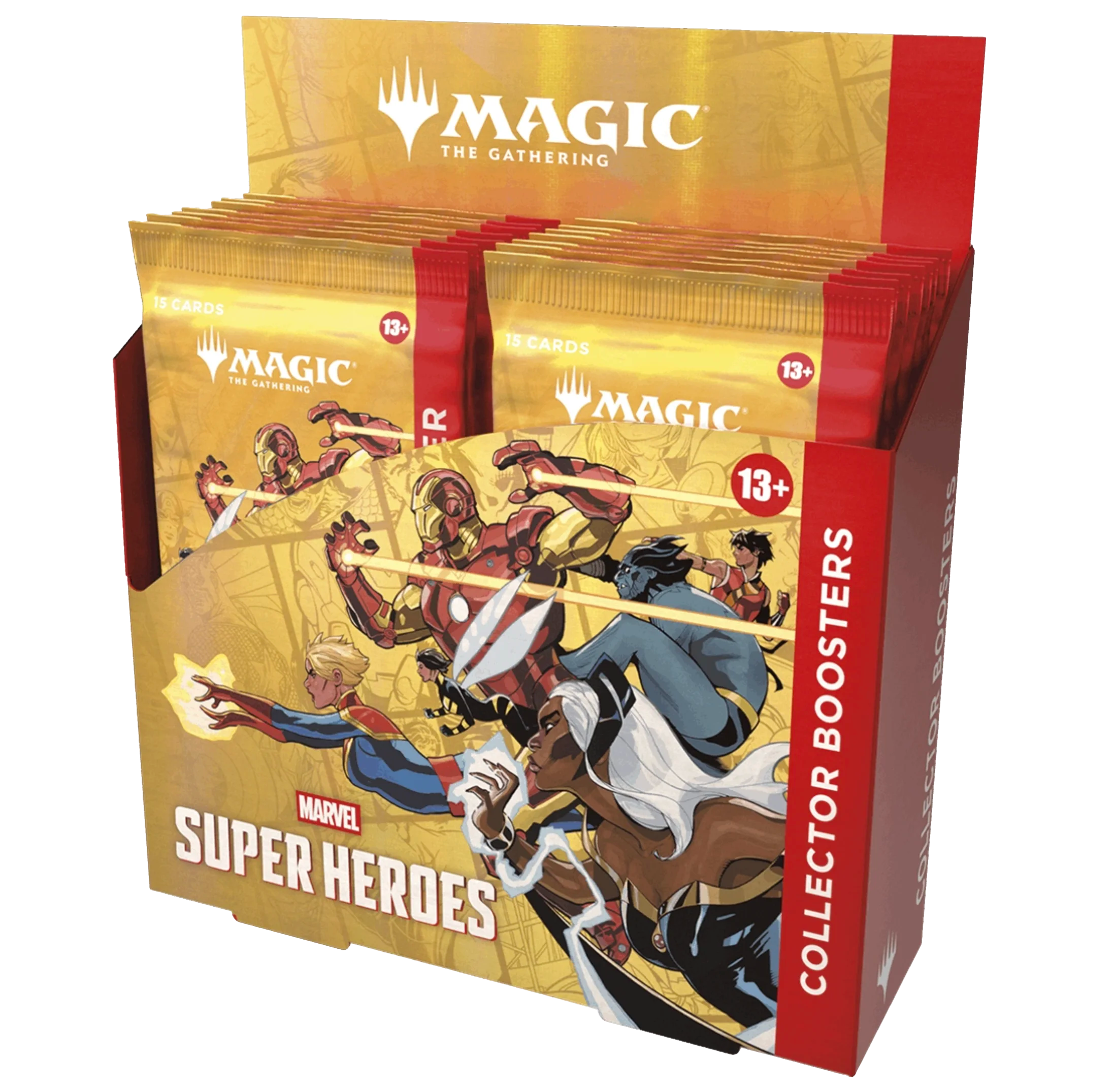Magic The Gathering Marvel Super Heroes angol Collector Booster Display 12 boosterrel