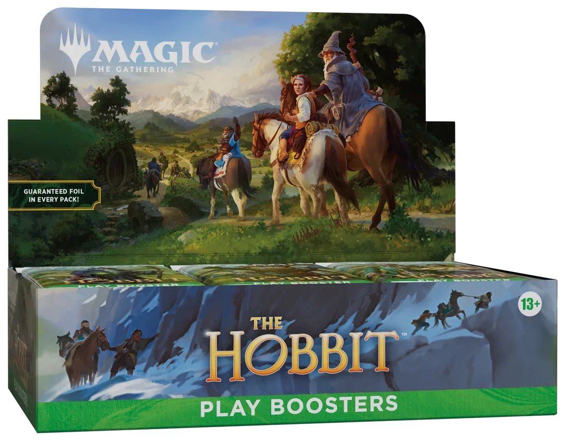 Magic The Gathering The Hobbit angol Play Booster Display 30 boosterrel és foil Box Topperrel