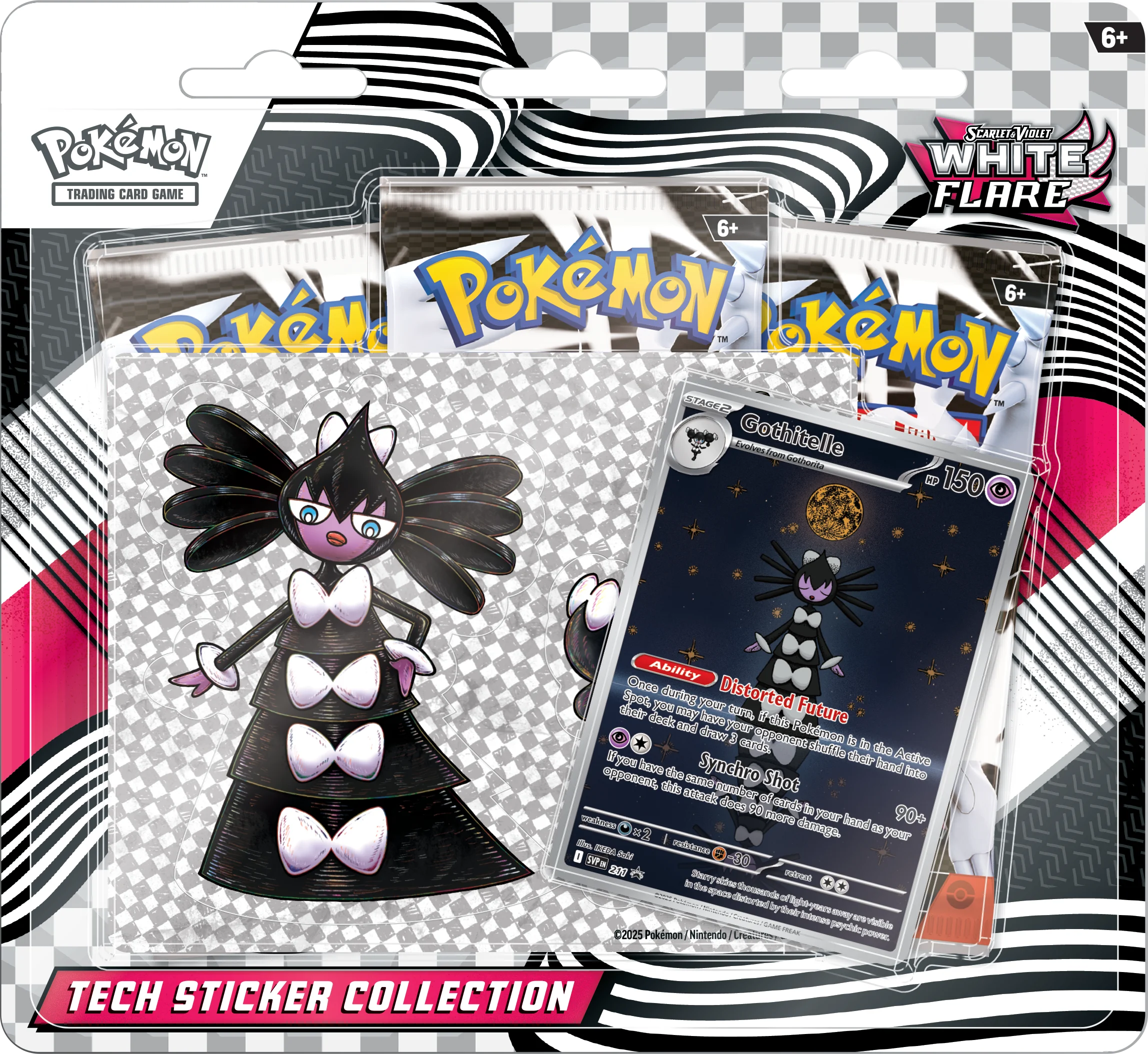 Pokemon white flare tech sticker collection