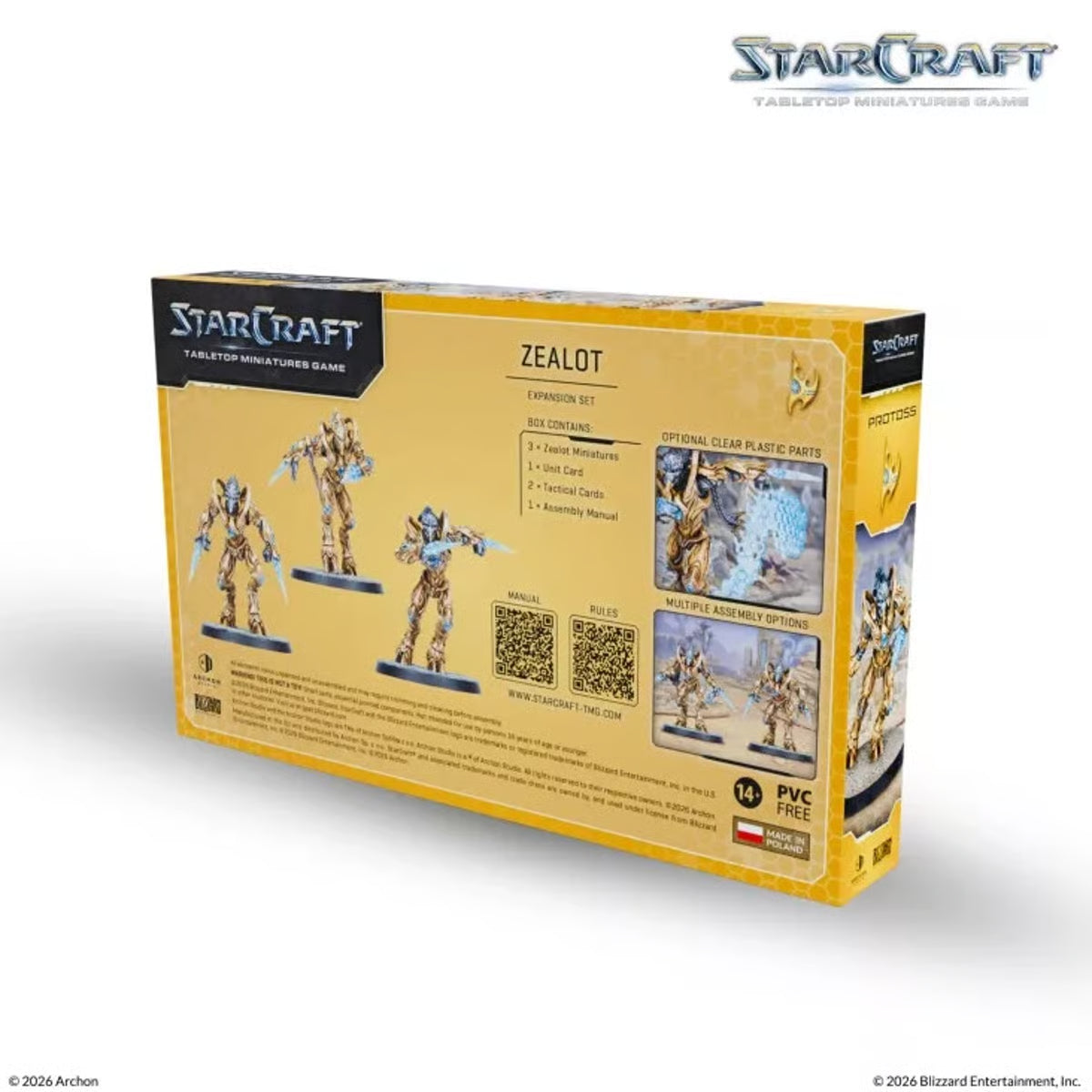 StarCraft TMG Zealot – Protoss Expansion Set a StarCraft: Tabletop Miniatures Game