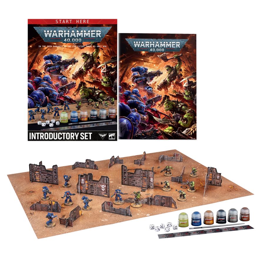 Warhammer 40,000 Introductory Set box és tartozékok