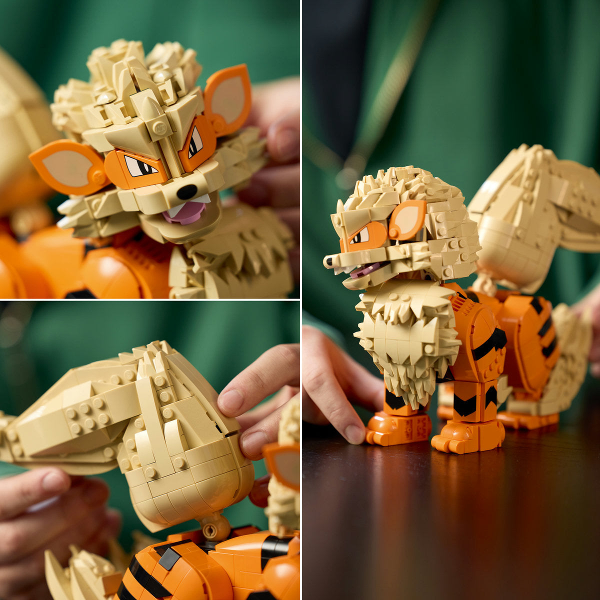 LEGO Pokémon Arcanine részletgazdag 1190 elem