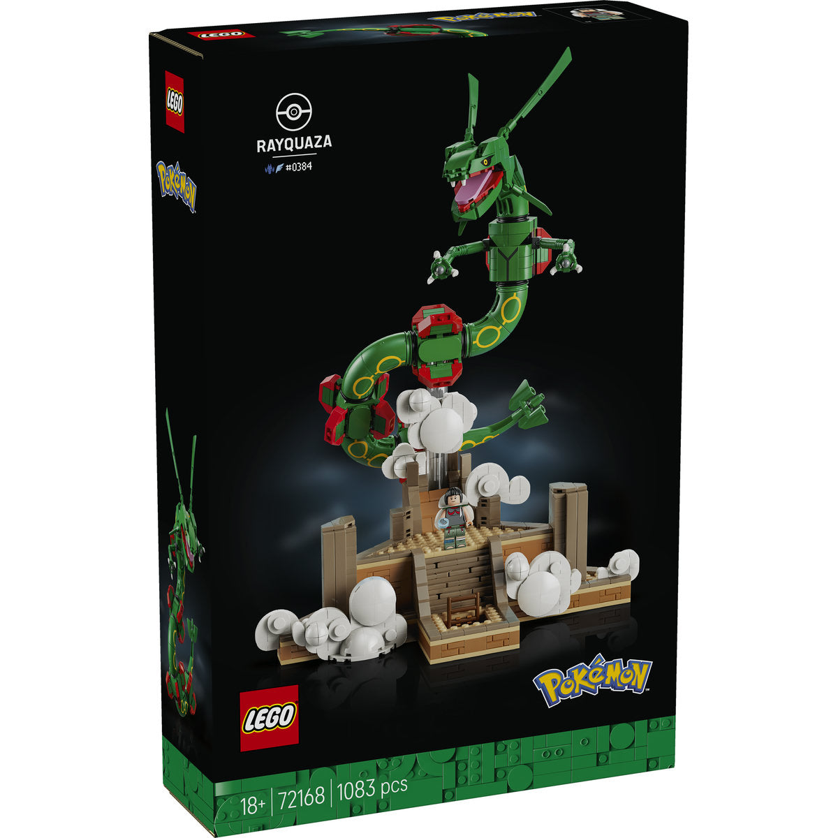 LEGO Pokémon Rayquaza kiállítható modell 38 cm magas