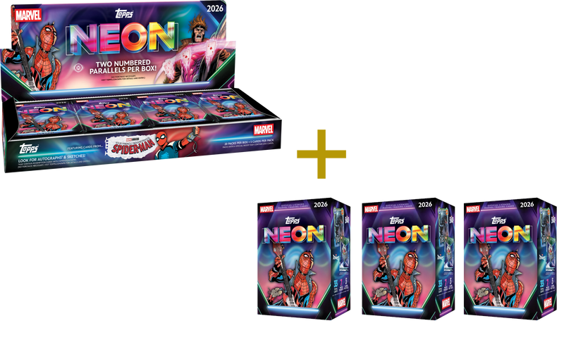 Box Live Break 191: Topps Marvel Neon Hobby box + 3db value box Pack break