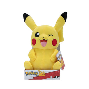 Pokémon Pikachu plüss, kacsintó, 30 cm magas