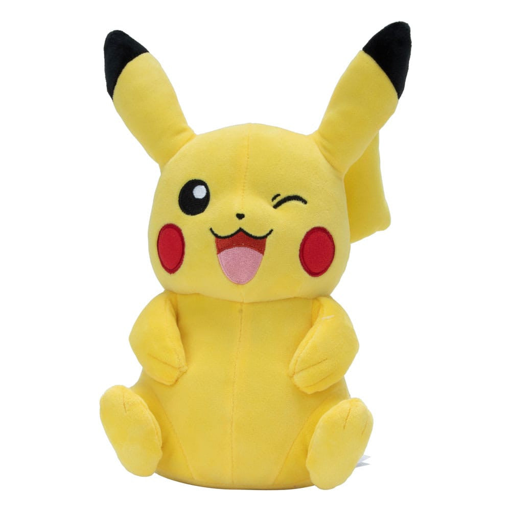 Pokémon Pikachu plüss, kacsintó, 30 cm magas
