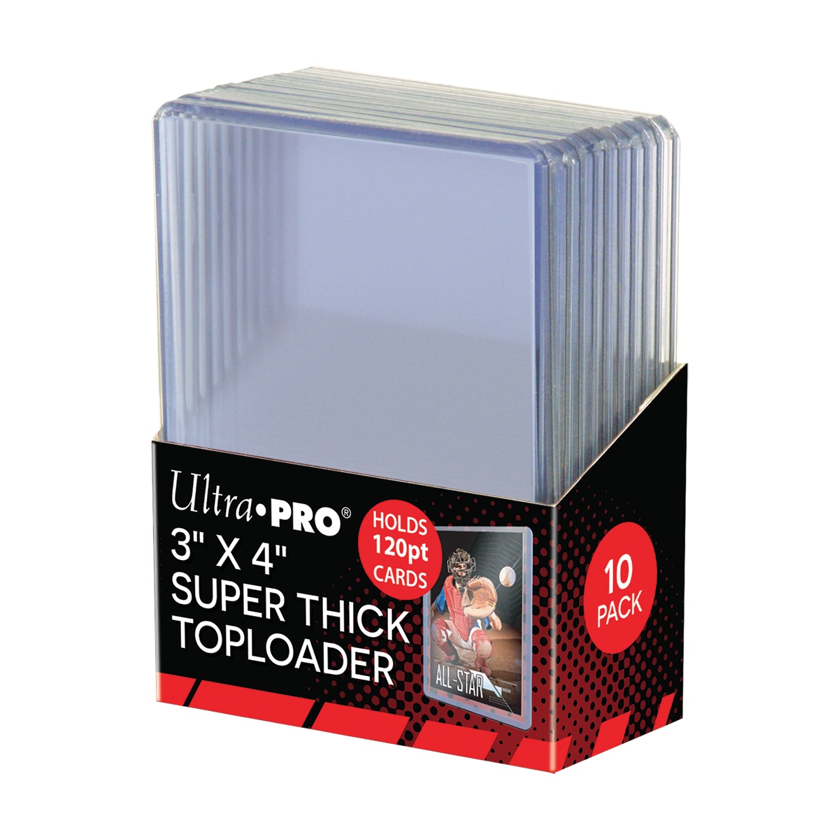 Ultra PRO 3 x 4 120PT Toploader, 10 darab