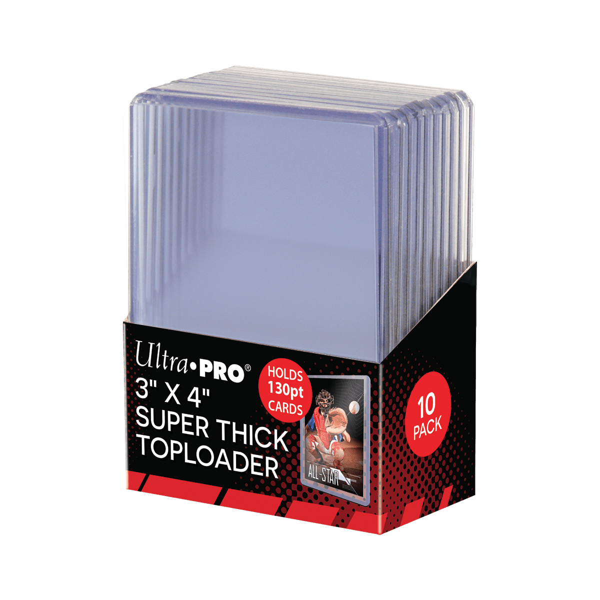 Ultra PRO 3x4 130PT toploader, 10 darabos csomag