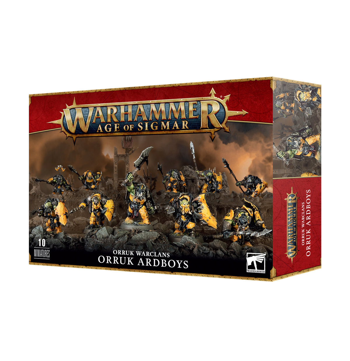 Warhammer Age of Sigmar Orruk Ardboyz miniatűr készlet doboz