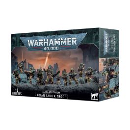 Warhammer 40,000 Cadian Shock Troops figurák doboza