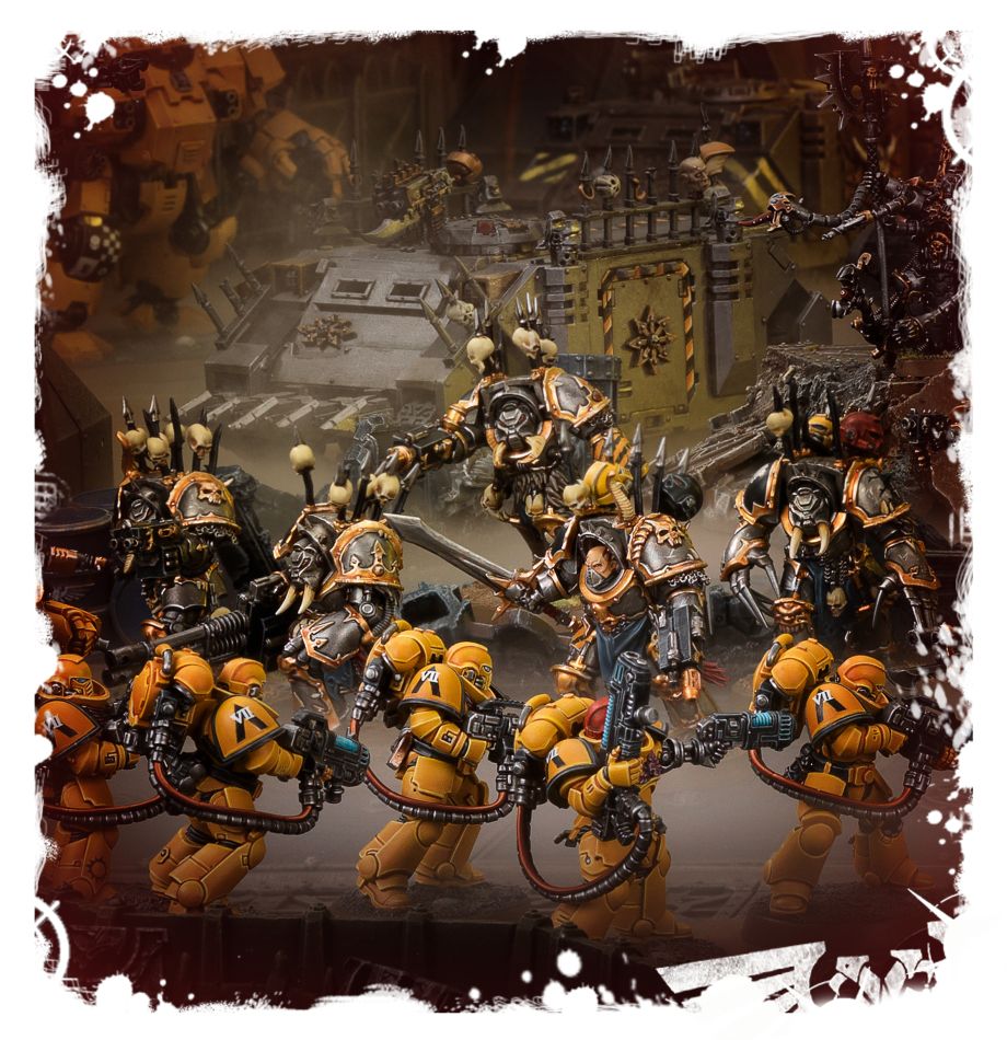 Warhammer 40,000 Chaos Terminators műanyag miniatűrák készlet