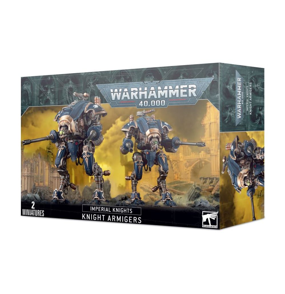 Warhammer 40,000 Imperial Knights Knight Armigers készlet doboza