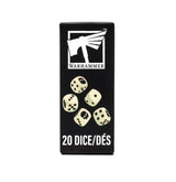 Warhammer Dice Set csontszín dobókockák fekete jelölésekkel