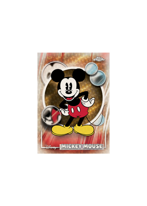 Mickey Mouse card with metallic accents and Disney logo