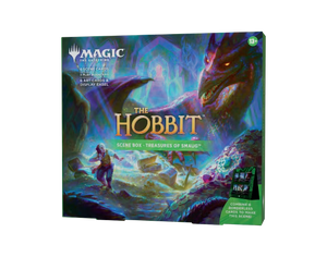 Magic The Gathering The Hobbit Scene Box hat foil jelenetkártyával és három Play Boosterrel
